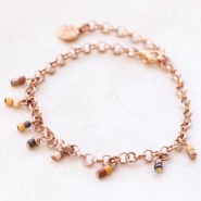 Colourful anklets with summery glass seed beads! Check out all glass seed beads
