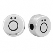 DQ European metal letter beads Ö Antique Silver (nickel free)