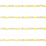 Stainless steel findings belcher chain 1mm Yellow-Gold