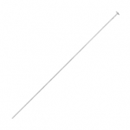 Stainless steel findings headpins 50mm Silver