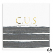 C.U.S&reg;  jewellery ribbon Shimmery Anthracite Grey