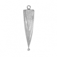 DQ European metal charms triangle Antique Silver (nickel free)
