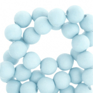 4 mm acrylic beads matt Icy Blue