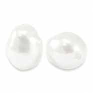 Imitation freshwater pearls White