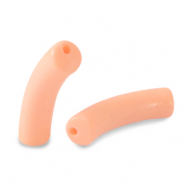 Acrylic beads tube Salmon Pink