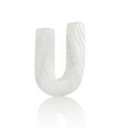 Shell pendants specials letter U White (natural colour)