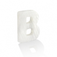 Shell pendants specials letter B White (natural colour)