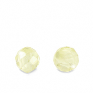 Cubic Zirconia beads 4mm Multicolor Lime Green