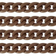 Acrylic chain 22mm matt Savannah Brown