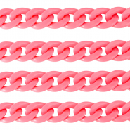 Acrylic chain 18mm shiny Hot Pink