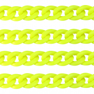 Acrylic chain 18mm shiny Neon Yellow