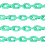 Acrylic chain 15mm shiny Turquoise Green