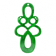 Resin pendants baroque Emerald Green
