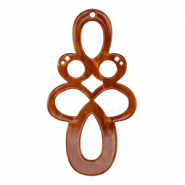 Resin pendants baroque Topaz Brown