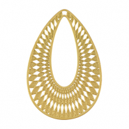 Stainless steel charms bohemian drop Gold
