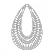 Stainless steel charms bohemian drop Silver