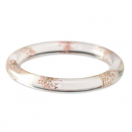 Ready-made Bracelets with dried flowers Light Pink
