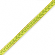 Ribbon text leaves Light Green-Olive Green