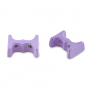 Tile beads Paisley Purple
