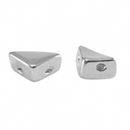 Tile beads triangle Silver