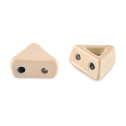 Tile beads triangle Apricot Beige