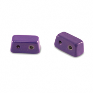 Tile beads rectangle Grape Purple