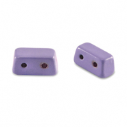 Tile beads rectangle Paisley Purple