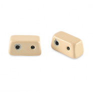 Tile beads rectangle Apricot Beige