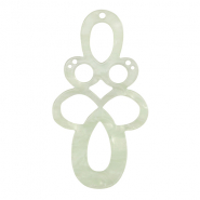 Resin pendants baroque Neo Mint Green