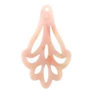 Resin pendants Peach Pink Opal