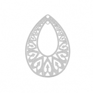 Stainless steel charms bohemian drop Silver