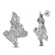 Stainless steel earrings / earpin Silver