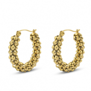 Stainless steel earrings / earpins Gold