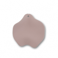 Acrylic charms leaf Taupe Brown