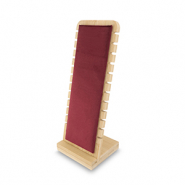 Jewellery display for bracelets Natural-Bordeaux