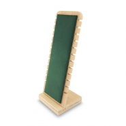 Jewellery display for bracelets Natural-Dark Green
