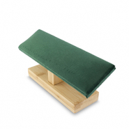 Jewellery display for bracelets Natural-Dark Green