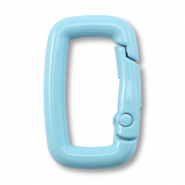 Colourful jewellery findings key chain rectangle Light Blue