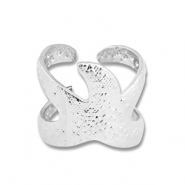 Stainless steel rings starfish Silver