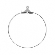 Stainless steel findings earrings charms Silver