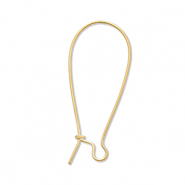 Stainless steel findings closable earrings Gold