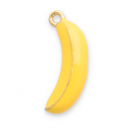 Stainless steel charms banana Gold-Yellow