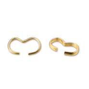 DQ European metal findings connector Gold (Nickelfree)