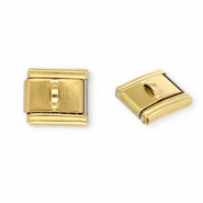 Stainless steel charms for italian bracelet with loop Gold