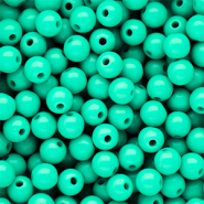 10 mm DQ acrylic beads shiny Cabbage Green 13-5714 TCX