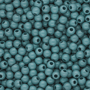 6 mm DQ acrylic beads shiny Cameo Blue 15-4414 TCX