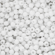6 mm DQ acrylic beads shiny Snow White 11-0602 TCX