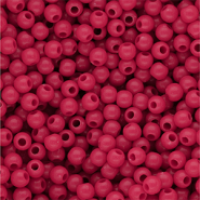 4 mm DQ acrylic beads shiny Fuchsia 17-2031 TCX