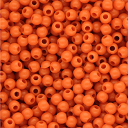 4 mm DQ acrylic beads shiny Orange Peel 16-1359 TCX