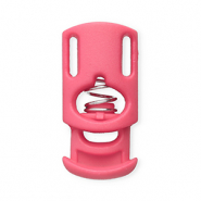 Colourful jewellery findings cord stopper rectangle Pink